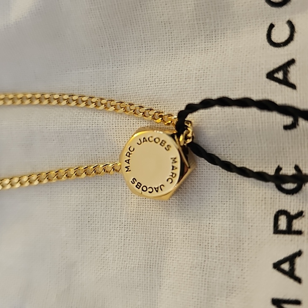 Marc Jacobs Bolt Gold Necklace, NWT - Picture 3 of 3